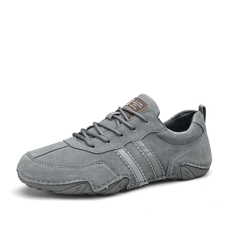 Casual Leather Breathable Men's Lightweight Soybean Shoes British Hundred Men's Leather Shoes Large Size Outdoor Driving Shoes Male