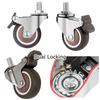 4PCS New 1.5" / 2" Wheel Threaded Stem Swivel Casters No Noise TPE Rubber Furniture Castor M10 M8 Rubber Castor for Baby Bed