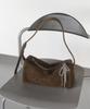 Khiho Belva Studded Brick Bag Brown