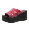 Women Platform Slippers Plus Size High Heels Slippers Women Summer Fashion Wedges Sandals beach Slides Women Zapatos De Mujer