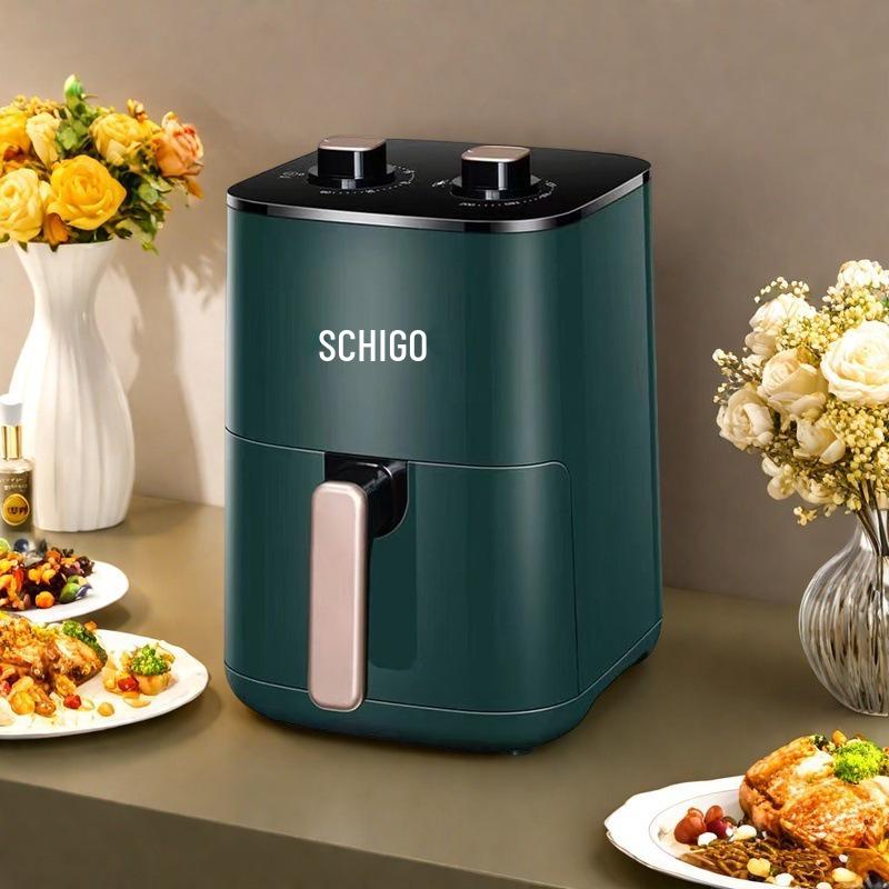 Smart Large-Capacity Non-Stick Oil-Free Electric Air Fryer – Less Smoke, No Flip Needed