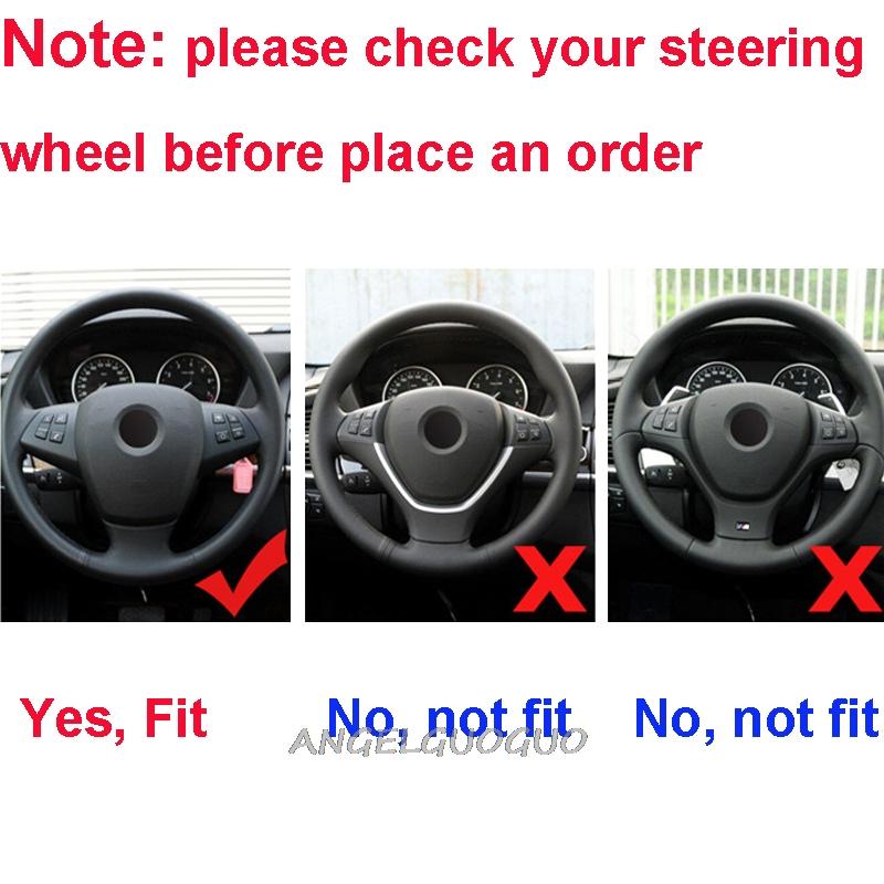 

Стайлинг автомобиля, декоративная накладка на кнопку рулевого колеса, рамка для BMW X5 E70 Color Black