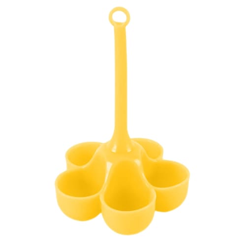 

Boiled Egg Holder, 5-Grid Silicone Egg Rack with Anti-Scald Handle - Non-Stick Egg Boiler Cooker, Egg Poacher for Hard-Boiled Eggs, Dining Kitchen Too