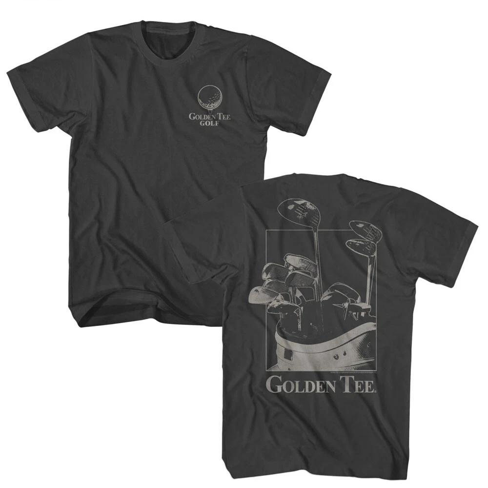 Golden Tee Video Game Fully Loaded Golf Club Bag Ready To Go Men s T Shirt XL