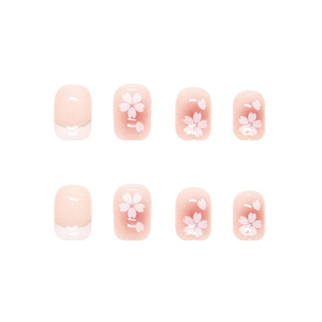 24Pcs Gentle Style Nude Short Fake Nails Long Lasting False Nails Press On Nails Artificial Nail Tips For Women Nail Tips