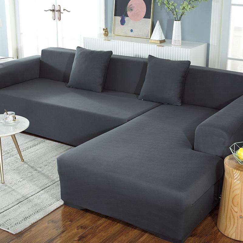 Универсальный чехол для дивана, универсальный чехол для дивана, чехол для дивана, устойчивый к пятнам однотонный комбинированный комплект, ткань Amazon S  90*140cm