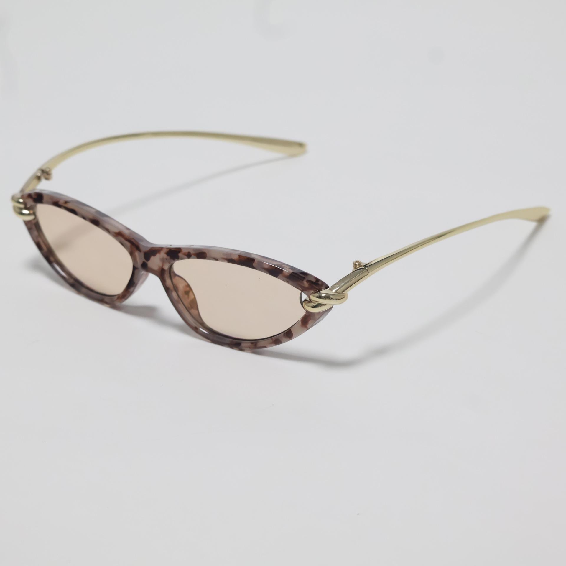 JYL TS Women s Cat-Eye - Metal-Temple Hollow Trendy Sunglasses LJ-9697 c-4214 глубоко тосканской красный