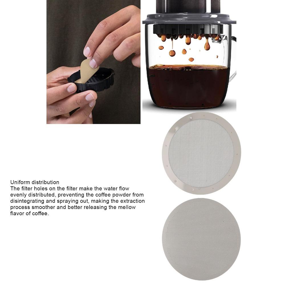 Mesh Screen Reusable Coffee Filter French Press Filter For French Press Coffee Maker 2#