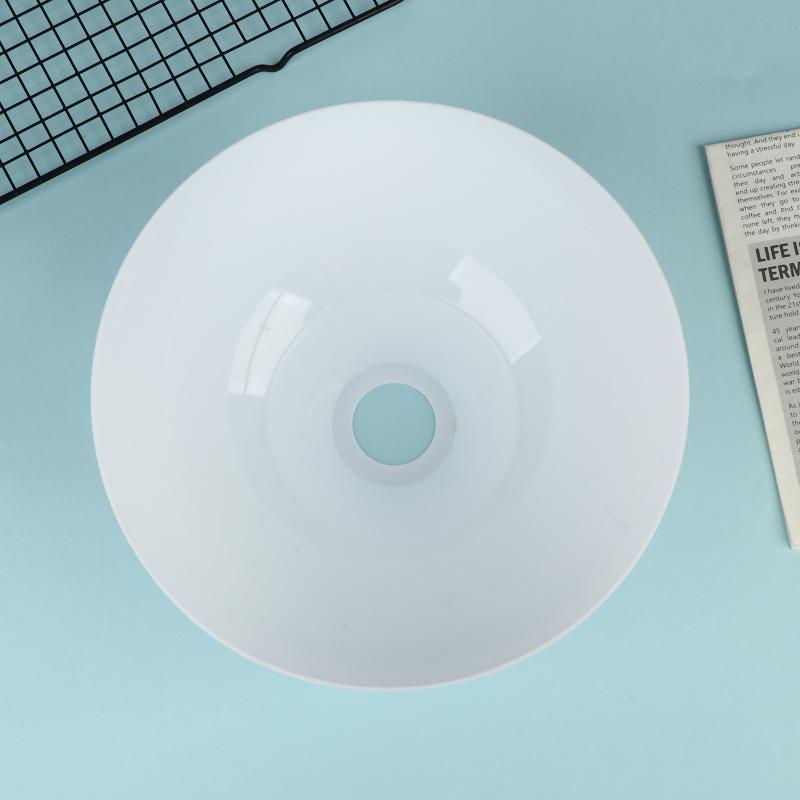 245Mm Opening White Pp Plastic Lamp Shades With Bowl Pattern For E27 Torchiere Lamp Cover Replacement Lighting Accessory