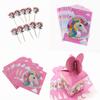 Magical Unicorn Kids Birthday Party Supplies Featuring Colorful Plates Cups And Banners