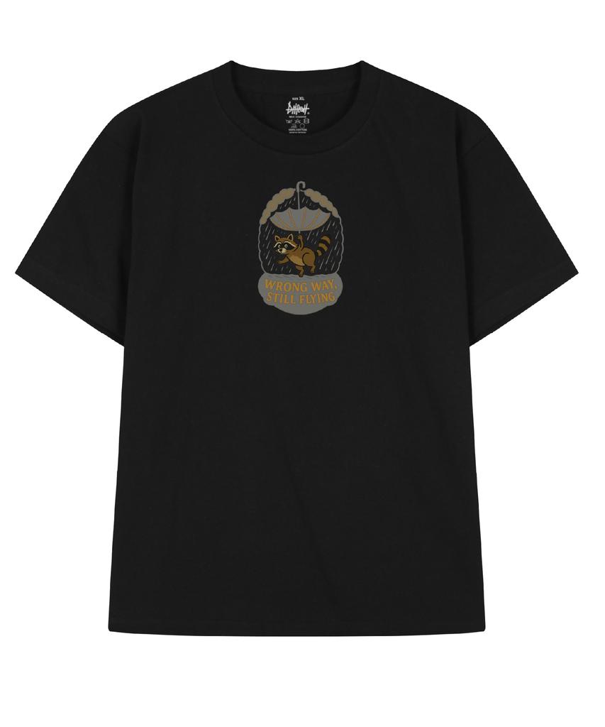 DRIFTOUT Long Way Flying Raccoon Short Sleeve T-Shirt (3 Colors)