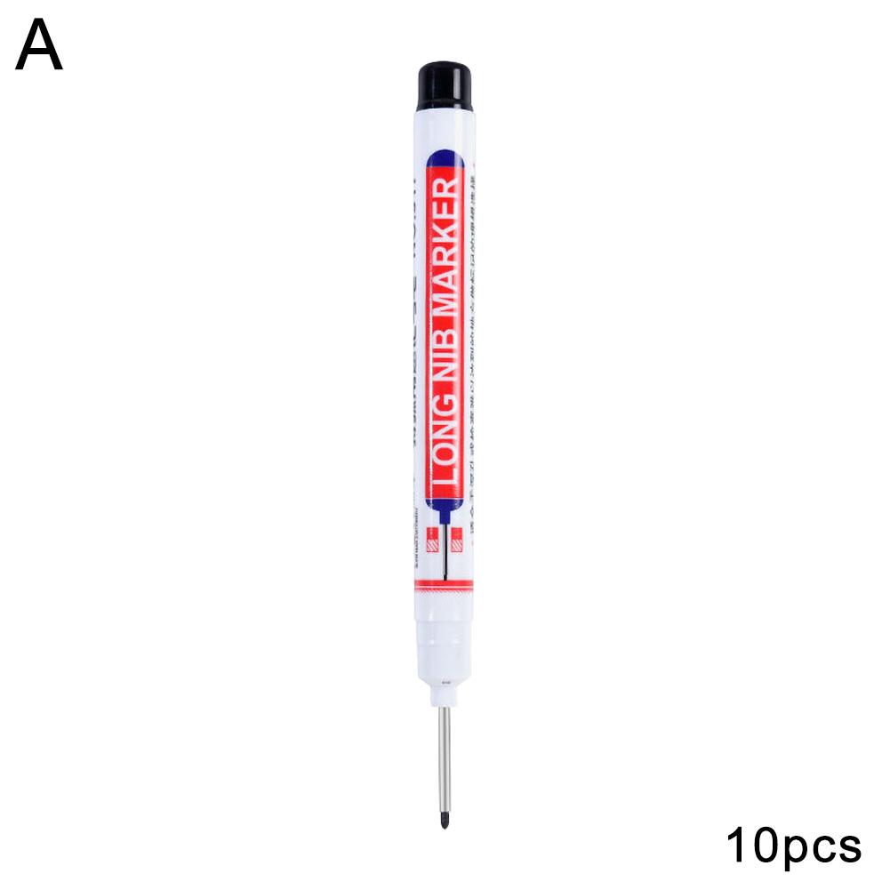 

10 шт./набор многоцелевых 20 мм глубоких отверстий длинных наконечников перфорационных ручек водонепроницаемый инструмент декор I0R8 Black-onesize