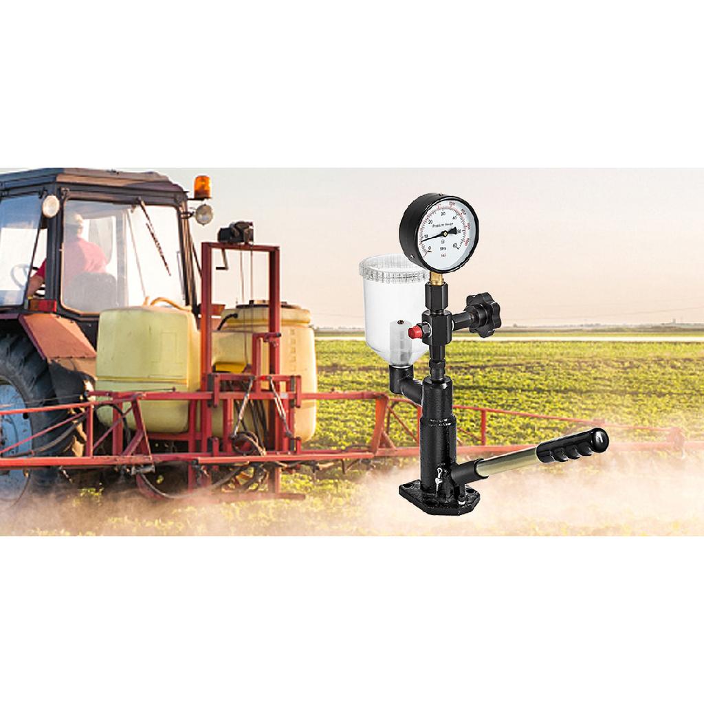 SucceBuy Diesel Fuel Injector Nozzles Tester with Scale Gauge Common Rail Pressure Tester Repair Tool for Automobiles Tractors