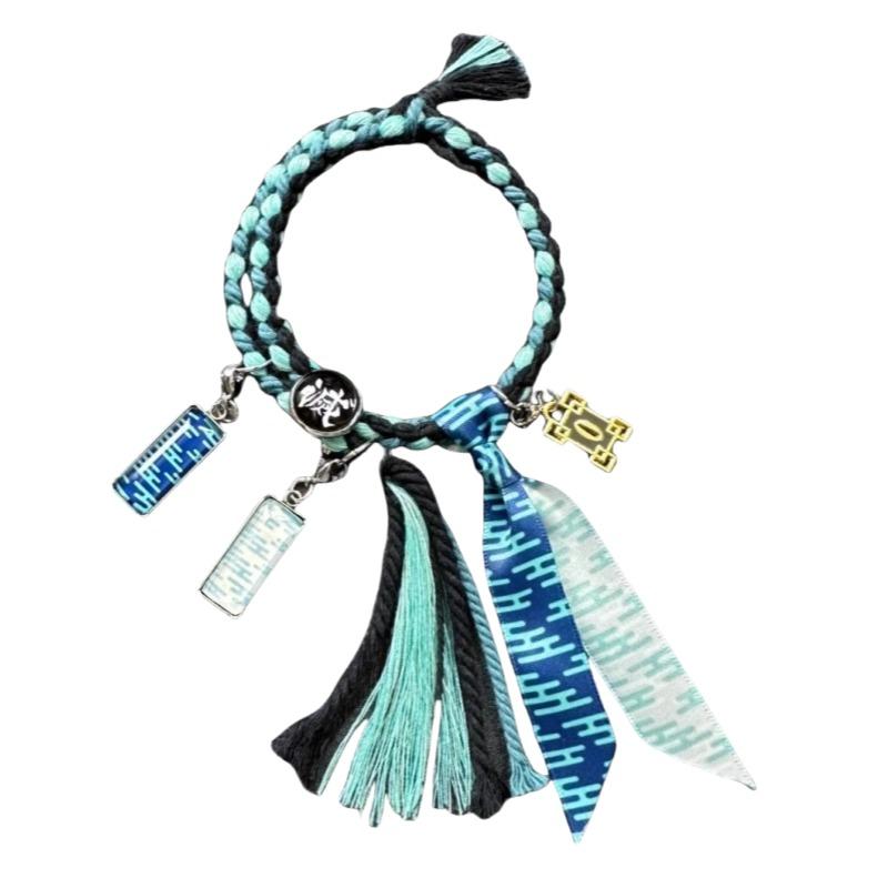 Demon Slayer Tokitou Muichirou Anime Zubehör Kreativer Kasumi Säule Ton-in-Ton Dekoratives Gewebtes Armband Hochwertige Geschenke