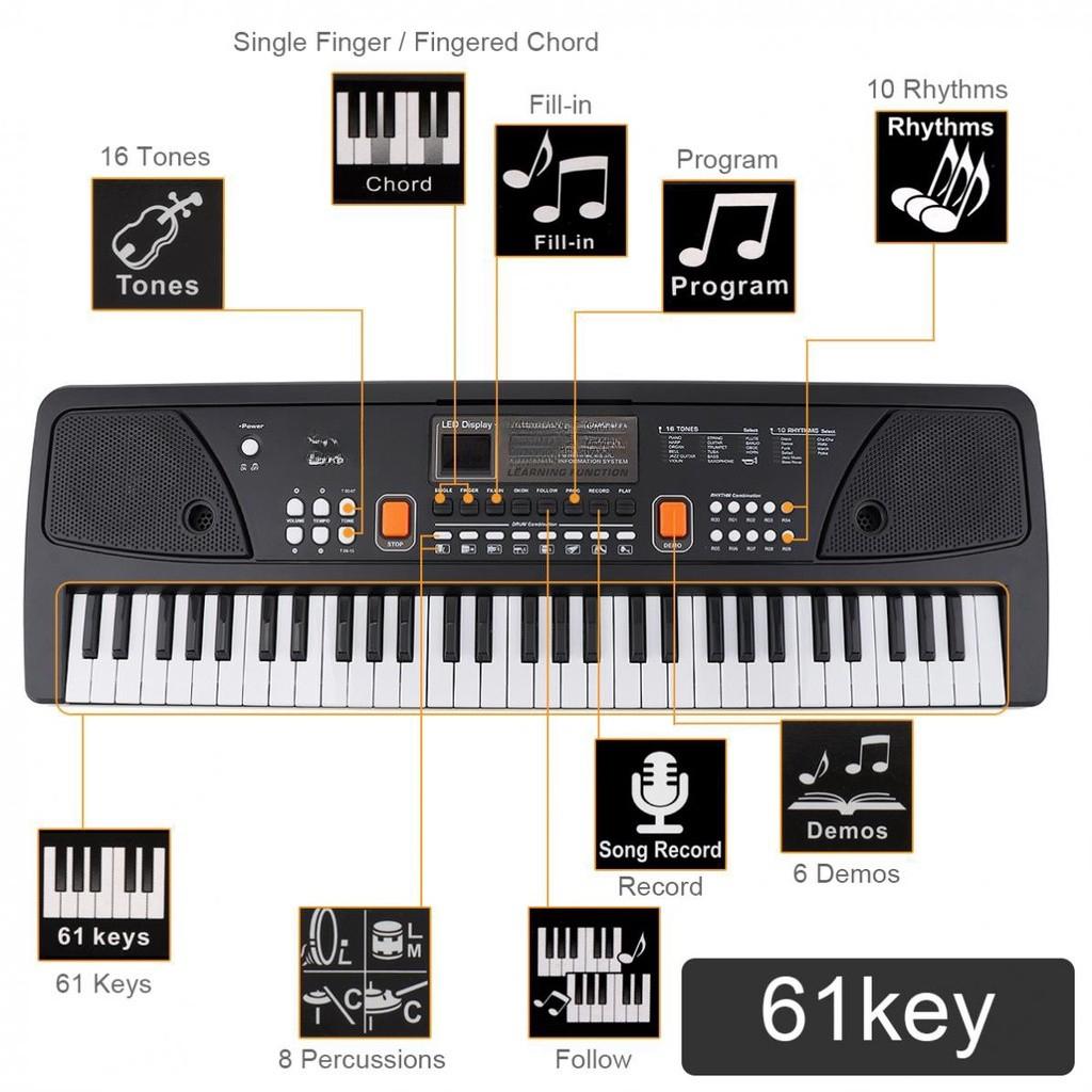 49/61 Keys Digital Music Key Board Children's Electronic Piano Enlightenment Instrument Electronic Keyboard Piano