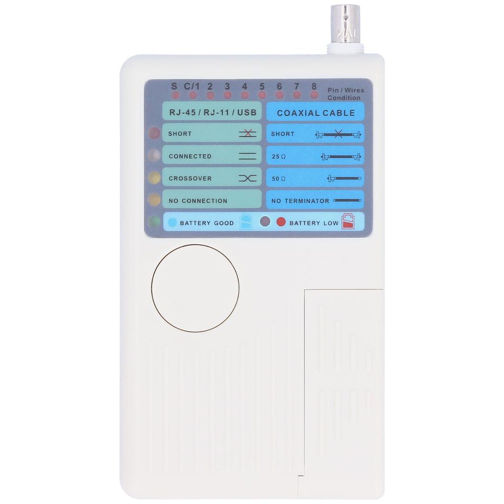 Koaxialkabeltester Multifunktion 4in1 Netzwerkwerkzeug RJ11 RJ45 USB BNC Multitester