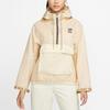 Nike X Atmos WMNS NSW Circa Series Buchstabenprint Half-Zip Hoodie Damen Hoodie Rosa Beige DM5264-219