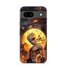 Phone Case - MANIACASE - Google Pixel 8a - Black - 3D Dark Naruto Moon Pattern - Flexible