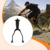 Double Leg Bike Kickstand Bicycle Bracket Rack Anti Slip Middle Stand Cycling Parking