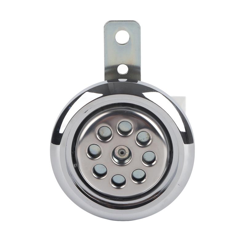Universal Motorcycle Horn 12V 105dB Waterproof 85mm with Honeycomb Chrome Cover Loud Motorbike Horn Motorcycle Accessories
