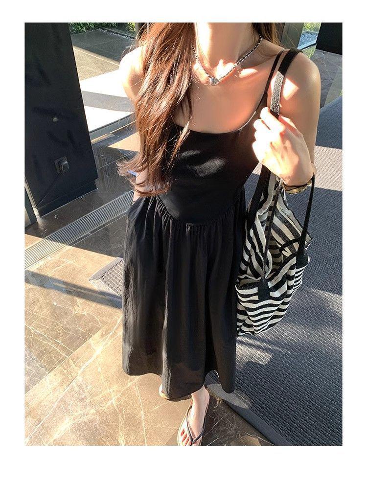 Korean Style Gentle White Camisole Dress for Girls - Early Spring 2026 First Love Long Skirt