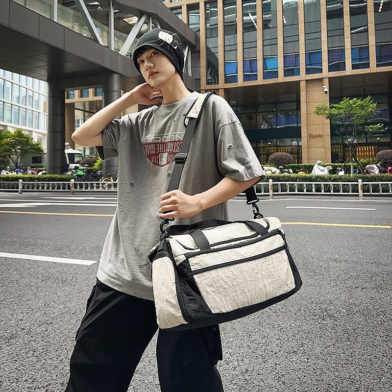 New large-capacity travel bag women's short-distance storage duffel bag men's dry and wet separation sports portable shoulder fitness bag