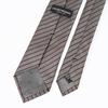 Emporio Armani Men's Tie, 7.5cm Wide, 100% Silk, Striped, Gray, Made In Italy, EM001346 TE13741 F8109 [Used]