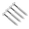 4 Pcs Neck Plate Mounting Screws High Strength Silver Metal Guitar Replacement Screw