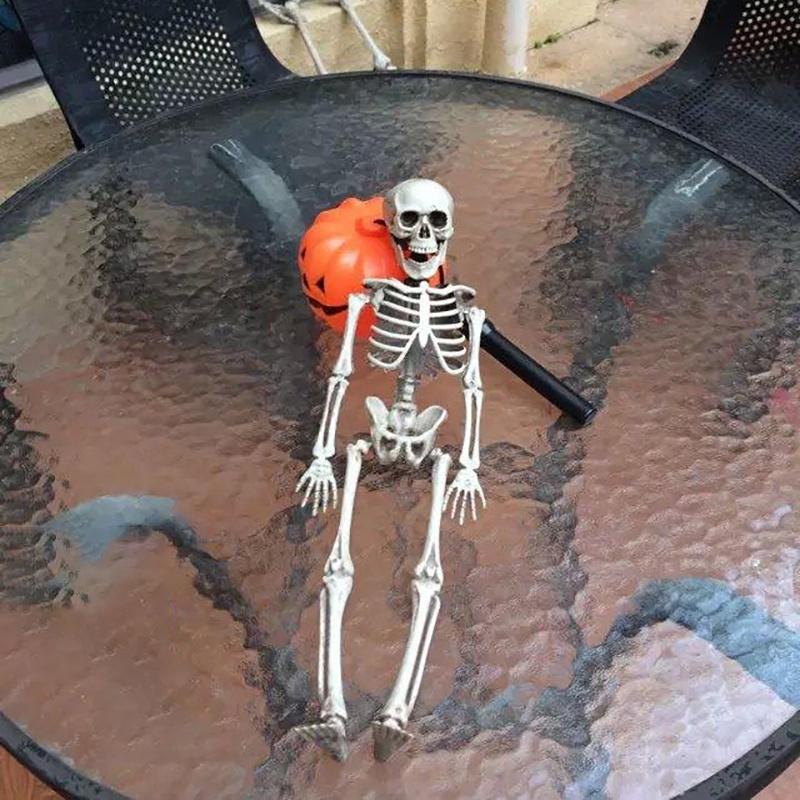 Human Skeleton Scary Skull Haunted House Halloween Prop Party Decor Atmosphere