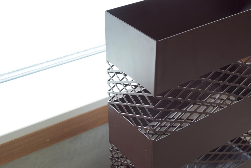 Azumaya-kk Umbrella Stand, Dark Brown, 28cm Wide x 12cm Deep x 41cm High, LFS-182DBR