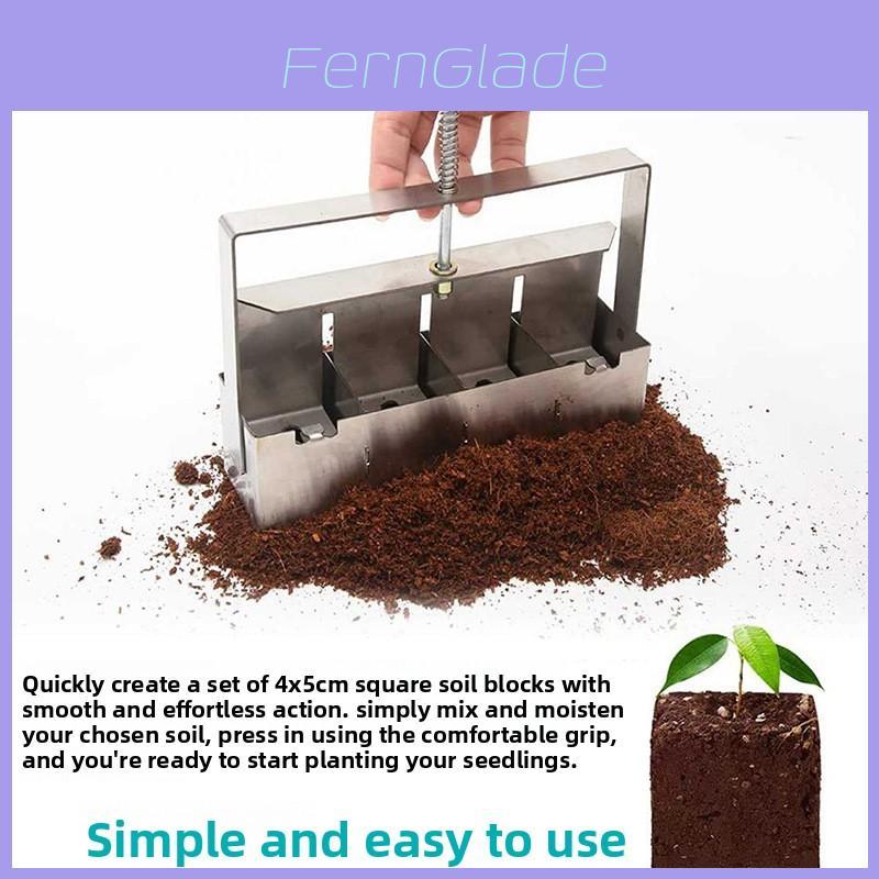 Garden Soil Block Maker With Steel Construction For Landscaping And Planting