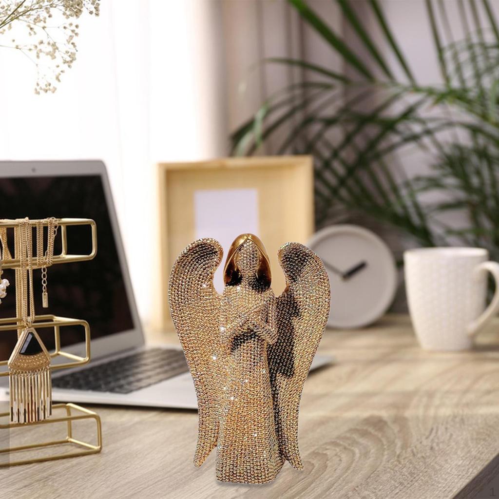 Angel Statue ,Resin,Angel Figurine Modern Tabletop Ornament Home Decor Decorative for Office Desk