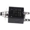 Disjoncteur thermique réarmable à bouton-poussoir 125-250V AC / 50V DC – 18 A, noir
