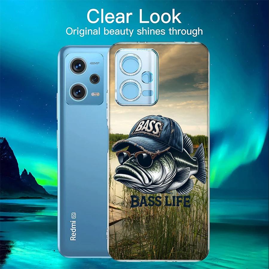 Enjoy a Day of Fishing Pleasure Phone Case For Redmi 12 13C 12C 15C 9 10 10C Note 13 Pro Plus 14 15 Pro 9T 9C 9A TPU Soft Cover