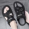 Herren Echtleder Sandalen Sommer Klassische Schuhe Hausschuhe Weiche Sandalen Herren Römisch Bequem Laufschuhe