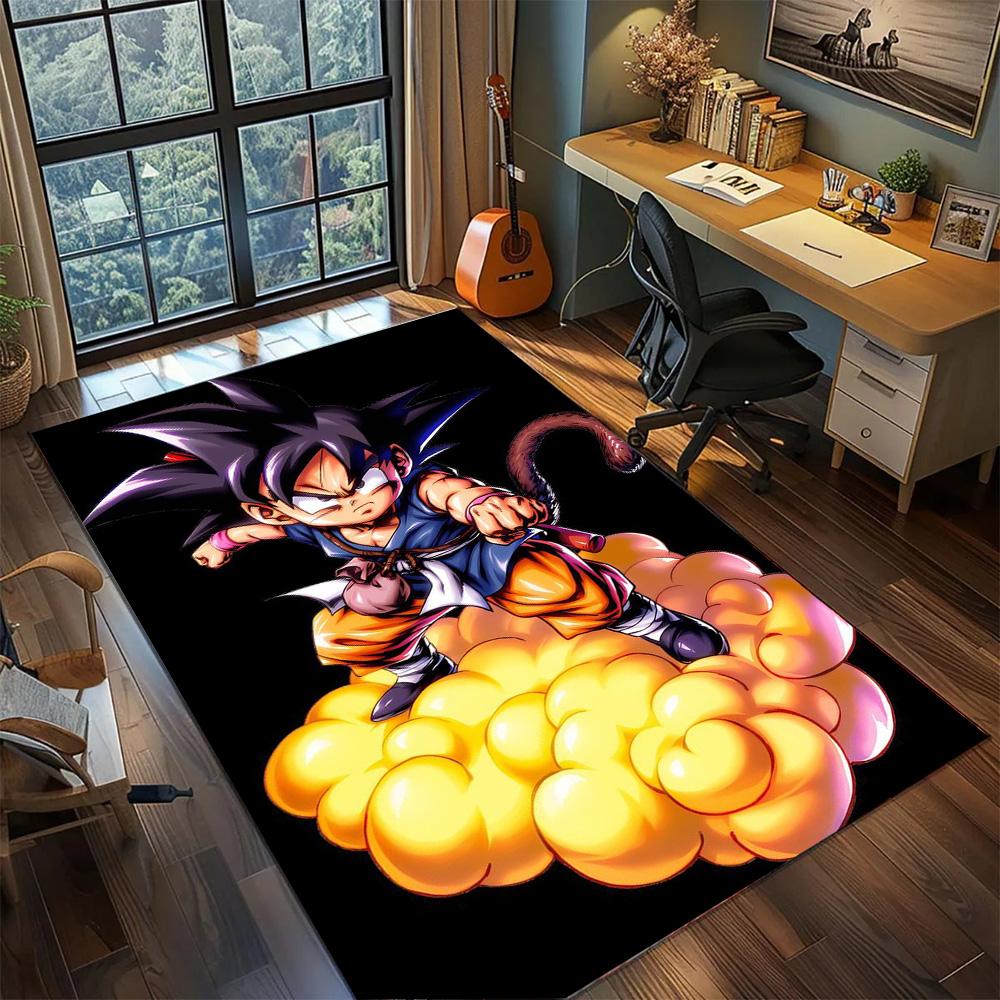 Goku Rug Bedroom Essential Decor, Non Slip Washable Large Area Carpet Floor Mat Gamer Room.-TING