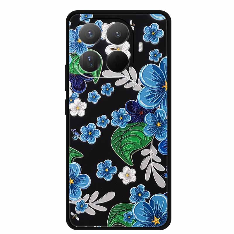 3D TPU Case For Xiaomi 15T 15 T 5G Relief Flowers Coque Embossed Blossoms Funda Silicone Soft Back Phone Cover For Xiaomi15T
