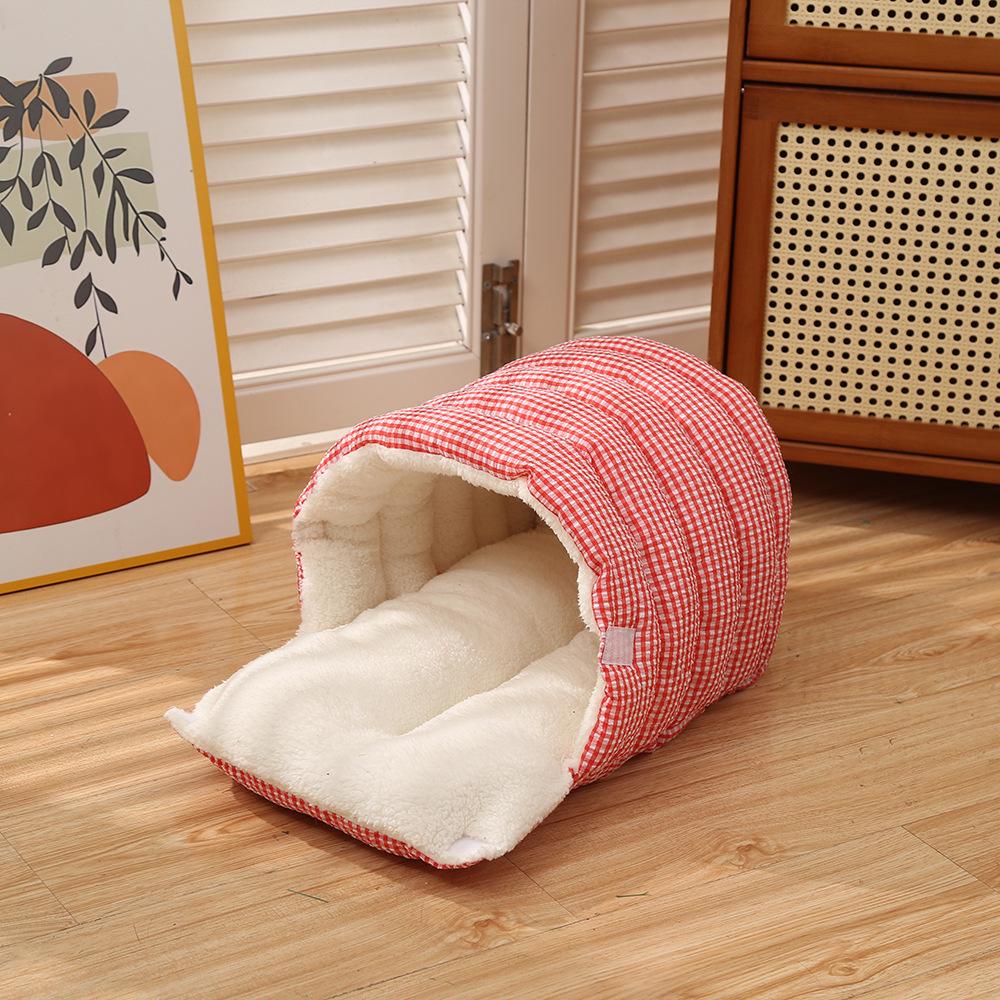 Vier-Jahreszeiten Plüsch Katzenbett: Waschbarer & Schaukelnder Hängesessel