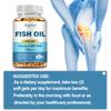 Omega-3 Fish Oil Capsules, Containing DHA and EPA, Support Immune, Brain, and Joint Health.