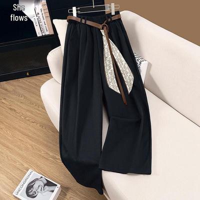 Pantalon de costume ample à jambes larges pour femmes