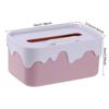 Car Napkins Holder Case Cover Tissue Box Cover Elegant Rectangular Tissue Box Holder with Lid for Car Home Capacity Universal