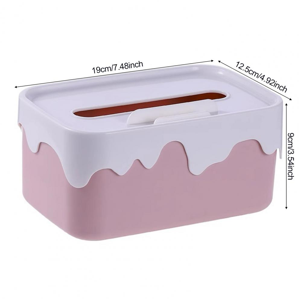 Car Napkins Holder Case Cover Tissue Box Cover Elegant Rectangular Tissue Box Holder with Lid for Car Home Capacity Universal