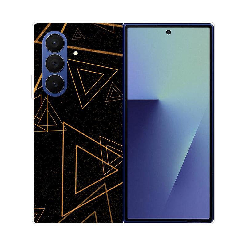 For Samsung Z Fold7 Case Clear Hard PC Folding Cover For Samsung Galaxy Z Fold 7 6 5 4 3 Fold6 Shockproof Transparent Back Funda