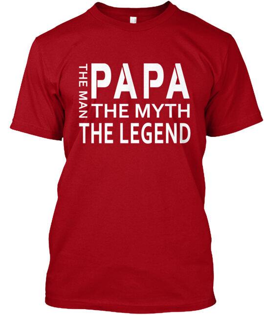 Papa The Man T-Shirt Made in the USA Size S to 5XL XL