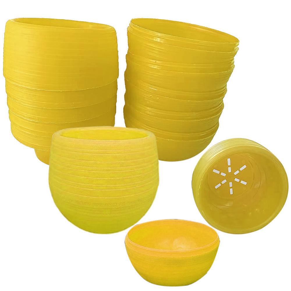 5-10ks Plastový květináč Sukulentní květináč Kulatý dvouvrstvý malý květináč Domácí kancelář Dekorace na plochu