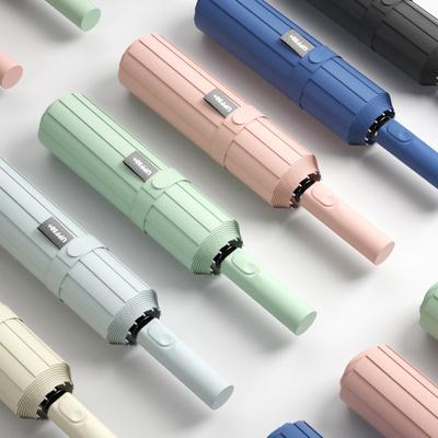 Sombrilla Plegable Automática con Parasol Engrosado a Prueba de UV Sombrilla Automática para Días Soleados y Lluviosos
