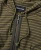 Yeseyesee Y.E.S Stripe Single Zip-Up Hoodie Khaki