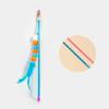 Yousheng Interactive Cat Teaser Toy Retractable Rope Funny Cat Stick Teasing Wand with Bells Elastic Cord Kittens Chew-Proof Teaser Stick