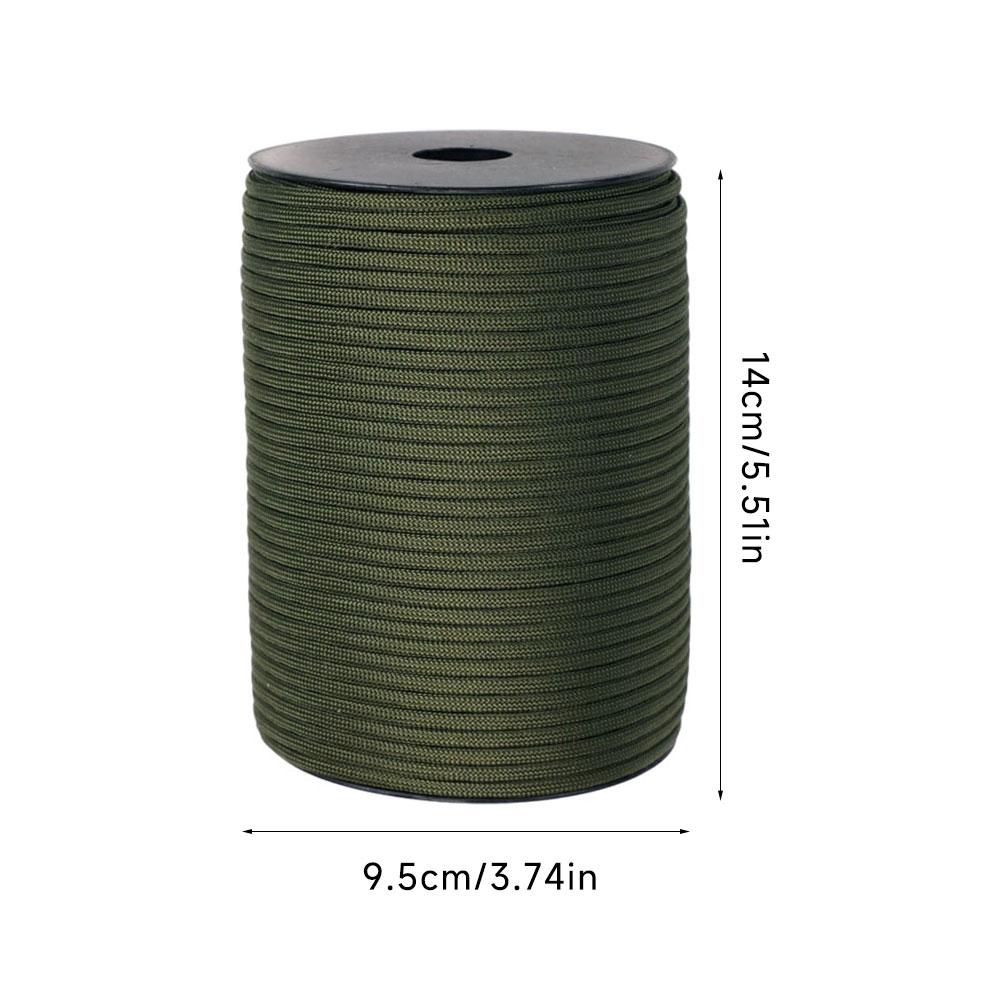 9 Core 550g Paracord 100m Dia.4mm Tactical Standard Parachute Rope Tent Lanyard Accessories for Survival Bracelet DIY Making