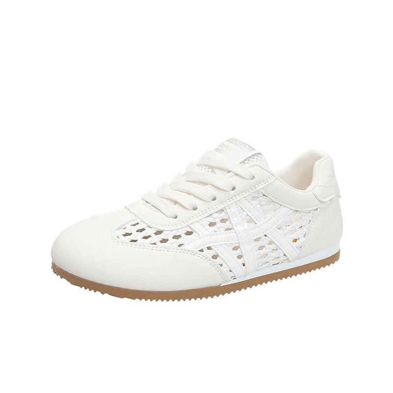Korean Version of Versatile Summer New Wear Flat Casual Shoes Lazy Shoes Hollow Breathable Fishing Net Explosion German Training Women's Shoes